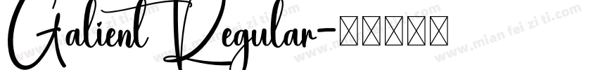 Galient Regular字体转换
